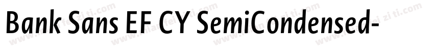 Bank Sans EF CY SemiCondensed字体转换